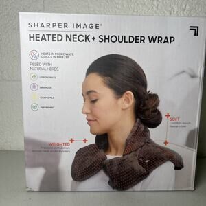 Sharper Image Heated Neck + Shoulder Wrap New Box.